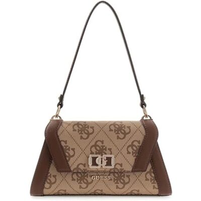 Guess sac à épaule bandoulière Karnilla Flap Shoulder Bag Latte Logo/Brown marron clair - Publicité Guess sac à épaule bandoulière Karnilla Flap Shoulder Bag Latte Logo/Brown marron clair - Publicité