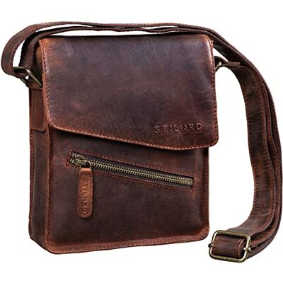 STILORD Steve Petit Sac Bandoulière Hommes Cuir Sacoche Sac Messager Sac à Main Vintage DIN A5 Sac en Cuir véritable Couleur:Zamora Marron - Publicité STILORD Steve Petit Sac Bandoulière Hommes Cuir Sacoche Sac Messager Sac à Main Vintage DIN A5 Sac en Cuir véritable Couleur:Zamora Marron - Publicité