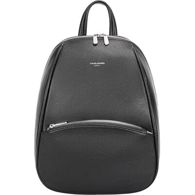 David Jones Paris Sac à dos Femme Similicuir Ville porté dos Taille Moyenne Classique Ville Chic Sortie weekend Travail Bureau (BLACK) - Publicité David Jones Paris Sac à dos Femme Similicuir Ville porté dos Taille Moyenne Classique Ville Chic Sortie weekend Travail Bureau (BLACK) - Publicité