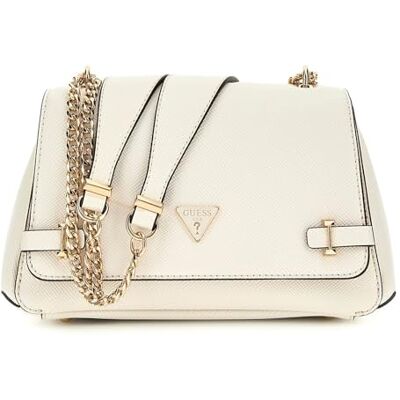 Guess Rosalba Convertible Xbody Flap Bag Creme White - Publicité Guess Rosalba Convertible Xbody Flap Bag Creme White - Publicité