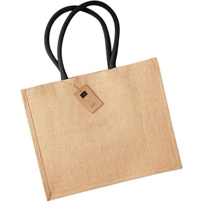 Westford Mill Classic Jute Shopper Natural, 42 x 33 x 19 cm - Publicité Westford Mill Classic Jute Shopper Natural, 42 x 33 x 19 cm - Publicité