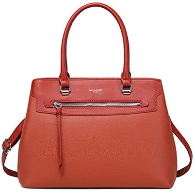 David Jones Sac à Main Femme Elégant Cabas Fourre-Tout Simili Cuir PU Porté Epaule Bandoulière Tote Shopper Plusieurs Compartiments Mode Ville Dame Chic Original Tendance Orange - Publicité David Jones Sac à Main Femme Elégant Cabas Fourre-Tout Simili Cuir PU Porté Epaule Bandoulière Tote Shopper Plusieurs Compartiments Mode Ville Dame Chic Original Tendance Orange - Publicité