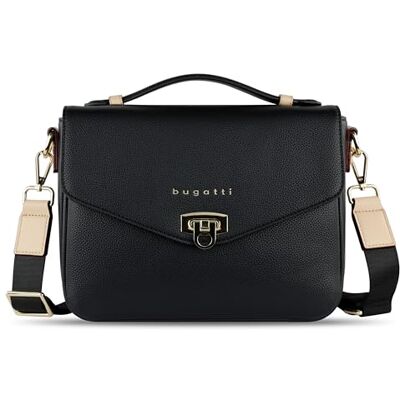 bugatti Ella Classic – Sac bandoulière pour femme, cuir synthétique, sac à main Noir - Publicité bugatti Ella Classic – Sac bandoulière pour femme, cuir synthétique, sac à main Noir - Publicité