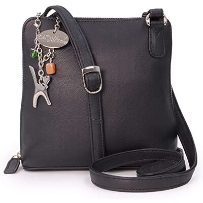 Tigi Collection Handbags Sac Bandoulière Femme Cuir Sac à Main Moyen Avec Bandoulière Réglable Crossbody Bag Noir - Publicité Tigi Collection Handbags Sac Bandoulière Femme Cuir Sac à Main Moyen Avec Bandoulière Réglable Crossbody Bag Noir - Publicité