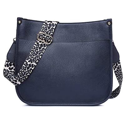 NICOLE & DORIS Sac Bandoulière Femme Sacs à Main Portés épaule en Cuir PU Sac Besace Multi Poches Shopping Bag Sac Crossbody Messenger Grande Sac Cartable en Léopard Bleu Foncé - Publicité NICOLE & DORIS Sac Bandoulière Femme Sacs à Main Portés épaule en Cuir PU Sac Besace Multi Poches Shopping Bag Sac Crossbody Messenger Grande Sac Cartable en Léopard Bleu Foncé - Publicité