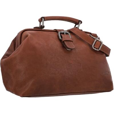 Gusti Leder Gusti Sac à bandoulière Lillith Vintage Sac en cuir Sac à main Sacoche de médecin Cuir Marron - Publicité Gusti Leder Gusti Sac à bandoulière Lillith Vintage Sac en cuir Sac à main Sacoche de médecin Cuir Marron - Publicité