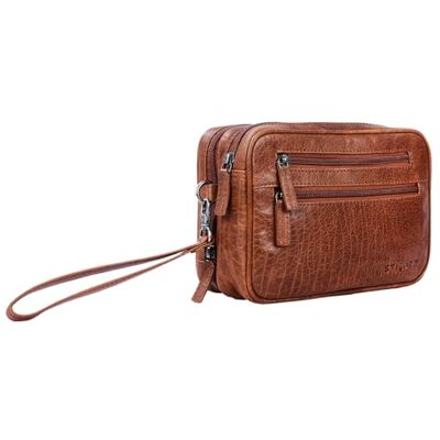 STILORD Sac de Poignet Homme Cuir Vintage Sac à Main pour Tablette 8,4 Pouces Sacoche à idéal comme Portefeuille Porte-Monnaie Couleur:Brandy Marron - Publicité STILORD Sac de Poignet Homme Cuir Vintage Sac à Main pour Tablette 8,4 Pouces Sacoche à idéal comme Portefeuille Porte-Monnaie Couleur:Brandy Marron - Publicité