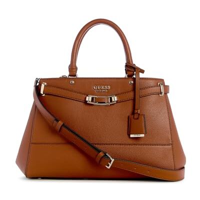 Guess Silvye Luxury Satchel, Cartable Femme, Cognac, Taille Unique - Publicité Guess Silvye Luxury Satchel, Cartable Femme, Cognac, Taille Unique - Publicité