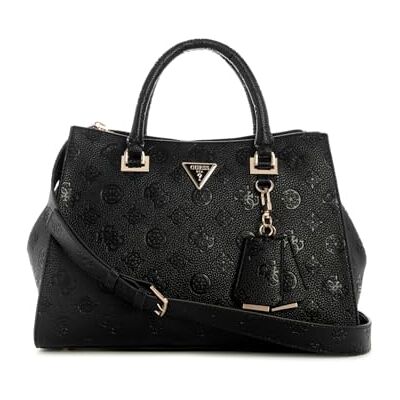 Guess sac à main sac à épaule bandoulière Cresidia II Society Satchel Black Logo noir - Publicité Guess sac à main sac à épaule bandoulière Cresidia II Society Satchel Black Logo noir - Publicité