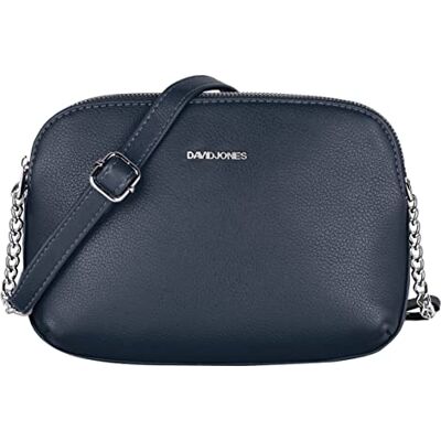 David Jones Petit Sac Bandoulière Femme Multipoche Zip Sac à Main Cuir PU Porté Epaule 3 Compartiments Zippées Besace Sacoche Pochette Poches Multiples Travail Voyage Shopping Bleu - Publicité David Jones Petit Sac Bandoulière Femme Multipoche Zip Sac à Main Cuir PU Porté Epaule 3 Compartiments Zippées Besace Sacoche Pochette Poches Multiples Travail Voyage Shopping Bleu - Publicité