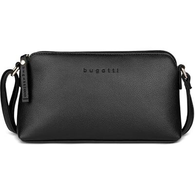 bugatti Mare 3.0 Sac à bandoulière pour femme en similicuir, petite pochette avec bandoulière, noir - Publicité bugatti Mare 3.0 Sac à bandoulière pour femme en similicuir, petite pochette avec bandoulière, noir - Publicité