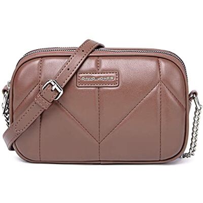 David Jones Petit Sac Bandoulière Femme Multipoche Zip Besace Sacoche Téléphone Simili Cuir PU Porté Epaule 2 Compartiments Sac à Main Pochette Poches Multiples Voyage Shopping Vieux Rose - Publicité David Jones Petit Sac Bandoulière Femme Multipoche Zip Besace Sacoche Téléphone Simili Cuir PU Porté Epaule 2 Compartiments Sac à Main Pochette Poches Multiples Voyage Shopping Vieux Rose - Publicité