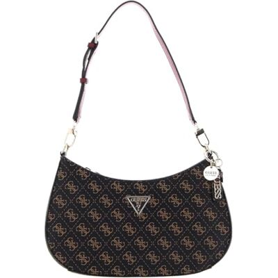 Guess NOELLE TOP ZIP SHOULDER BAG Women brun Size One Size - Publicité Guess NOELLE TOP ZIP SHOULDER BAG Women brun Size One Size - Publicité