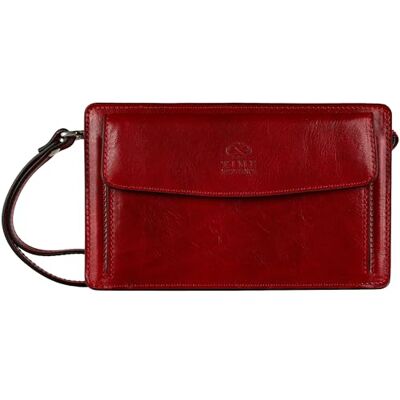 Time Resistance Pochette en cuir pour homme Sac de poignet fait à la main en Italie - Publicité Time Resistance Pochette en cuir pour homme Sac de poignet fait à la main en Italie - Publicité