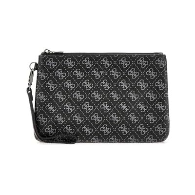 Guess Pochette Medium Pouch Hull Noir - Publicité Guess Pochette Medium Pouch Hull Noir - Publicité