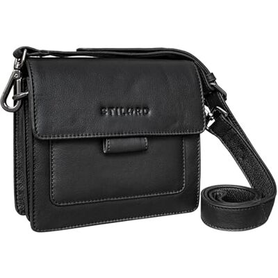 STILORD Petite Sacoche Femme Bandoulière Cuir Sac Élégant pour Femmes Sac à Main Clutch Vintage Pochette en Cuir Véritable Couleur:Noir - Publicité STILORD Petite Sacoche Femme Bandoulière Cuir Sac Élégant pour Femmes Sac à Main Clutch Vintage Pochette en Cuir Véritable Couleur:Noir - Publicité