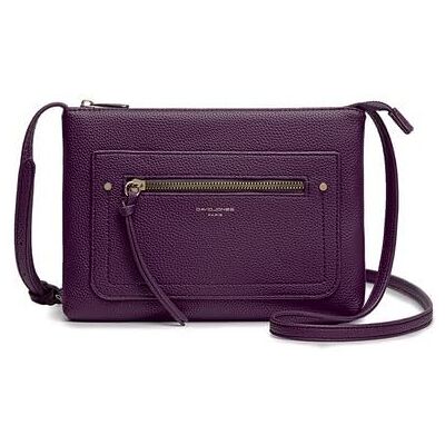 David Jones Sac Bandoulière Femme Sacoche Plate Petit Sac à Main Porté Epaule Simili Cuir PU Besace Pochette Ville Classique Elégant Sac 2 Poches Soirée Téléphone Shopping Voyage Violet - Publicité David Jones Sac Bandoulière Femme Sacoche Plate Petit Sac à Main Porté Epaule Simili Cuir PU Besace Pochette Ville Classique Elégant Sac 2 Poches Soirée Téléphone Shopping Voyage Violet - Publicité