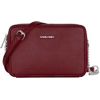 David Jones Petit Sac Bandoulière Rectangulaire Femme Sac à Main Chaîne Porté Epaule Cuir PU Rigide Sac Rectangle Compartiment Zip Besace Sacoche Pochette Soirée Mode Tendance Rouge Bordeaux - Publicité David Jones Petit Sac Bandoulière Rectangulaire Femme Sac à Main Chaîne Porté Epaule Cuir PU Rigide Sac Rectangle Compartiment Zip Besace Sacoche Pochette Soirée Mode Tendance Rouge Bordeaux - Publicité