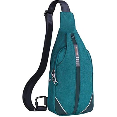 Waterfly Sac de Poitrine Antivol Homme et Femme Sac Bandoulière Bleu Paon - Publicité Waterfly Sac de Poitrine Antivol Homme et Femme Sac Bandoulière Bleu Paon - Publicité
