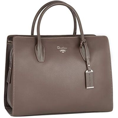 David Jones Grand Sac à Main Femme Cabas Fourre-Tout Cuir PU Sac Multi Poche Plusieurs Compartiments Porté Epaule Bandoulière Sac Ville Travail Elégant Classique Mode Chic Marron Taupe - Publicité David Jones Grand Sac à Main Femme Cabas Fourre-Tout Cuir PU Sac Multi Poche Plusieurs Compartiments Porté Epaule Bandoulière Sac Ville Travail Elégant Classique Mode Chic Marron Taupe - Publicité