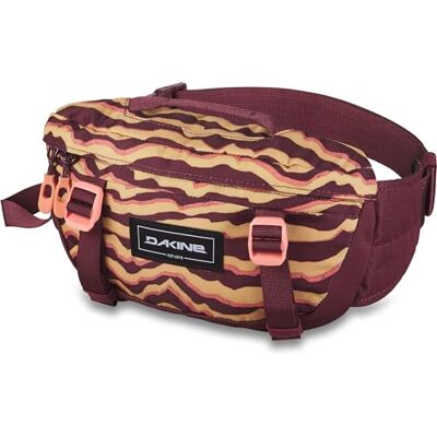 Dakine Hot Laps 1L Bike Waist Bag Ochre Stripe/Port - Publicité Dakine Hot Laps 1L Bike Waist Bag Ochre Stripe/Port - Publicité