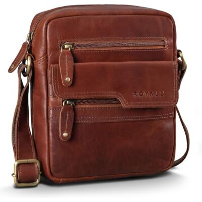 ROYALZ "Oregon Sac Bandoulière Homme Cuir Petit – Sac Homme Cuir Véritable Vintage, Sacoche Homme Compacte, Sac Porté Croisé Homme, Sac Messenger Cuir - Publicité ROYALZ "Oregon Sac Bandoulière Homme Cuir Petit – Sac Homme Cuir Véritable Vintage, Sacoche Homme Compacte, Sac Porté Croisé Homme, Sac Messenger Cuir - Publicité