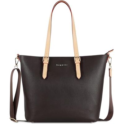 bugatti Ella grand sac à main Bag-in-Bag pour femmes, en similicuir, marron - Publicité bugatti Ella grand sac à main Bag-in-Bag pour femmes, en similicuir, marron - Publicité