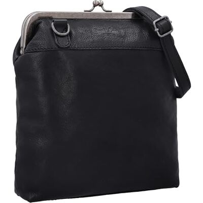 Gusti Leder Sac à main pour femme en cuir véritable Sac à bandoulière vintage en cuir marron résistant aux rayures Sangle réglable Quotidien Voyage Ville Sac à main original, Noir , Compact - Publicité Gusti Leder Sac à main pour femme en cuir véritable Sac à bandoulière vintage en cuir marron résistant aux rayures Sangle réglable Quotidien Voyage Ville Sac à main original, Noir , Compact - Publicité