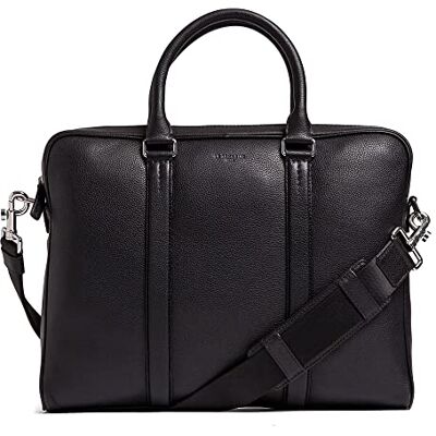 Le Tanneur, porte documents, sac ordinateur 17 pouces, en cuir, homme, poche moussée ordi, poches de rangement, malette, porté main, bandoulière, sac business, tavail - Publicité Le Tanneur, porte documents, sac ordinateur 17 pouces, en cuir, homme, poche moussée ordi, poches de rangement, malette, porté main, bandoulière, sac business, tavail - Publicité