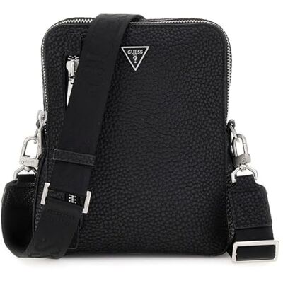 Guess Torino Top Zip Crossbody Bag Black - Publicité Guess Torino Top Zip Crossbody Bag Black - Publicité