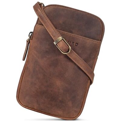STILORD '' Sac Bandoulière Poitrine Cuir Vintage Sacoche Téléphone Porté a l'Épaule Petit Sac Croisé Crossbody Bag Pochette pour Smartphone Cuir Véritable, Couleur:Marron Moyen - Publicité STILORD '' Sac Bandoulière Poitrine Cuir Vintage Sacoche Téléphone Porté a l'Épaule Petit Sac Croisé Crossbody Bag Pochette pour Smartphone Cuir Véritable, Couleur:Marron Moyen - Publicité