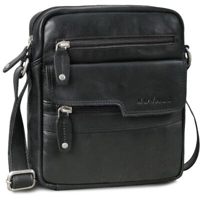 ROYALZ "Oregon Sac Bandoulière Homme Cuir Petit – Sac Homme Cuir Véritable Vintage, Sacoche Homme Compacte, Sac Porté Croisé Homme, Sac Messenger Cuir - Publicité ROYALZ "Oregon Sac Bandoulière Homme Cuir Petit – Sac Homme Cuir Véritable Vintage, Sacoche Homme Compacte, Sac Porté Croisé Homme, Sac Messenger Cuir - Publicité
