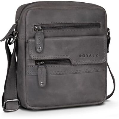 ROYALZ "Oregon Sac Bandoulière Homme Cuir Petit – Sac Homme Cuir Véritable Vintage, Sacoche Homme Compacte, Sac Porté Croisé Homme, Sac Messenger Cuir - Publicité ROYALZ "Oregon Sac Bandoulière Homme Cuir Petit – Sac Homme Cuir Véritable Vintage, Sacoche Homme Compacte, Sac Porté Croisé Homme, Sac Messenger Cuir - Publicité