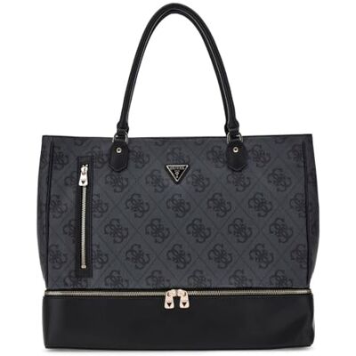 Guess Sac de Voyage Sac à épaule pour Ordinateur Portable Zip Bottom Tote Coal Logo Gris foncé - Publicité Guess Sac de Voyage Sac à épaule pour Ordinateur Portable Zip Bottom Tote Coal Logo Gris foncé - Publicité