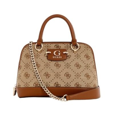 Guess Neda Dome Satchel Bag Latte Logo - Publicité Guess Neda Dome Satchel Bag Latte Logo - Publicité