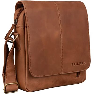 STILORD 'Matt' Sac en Cuir Homme Petit Vintage Sacoche Bandoulière Sacs d'épaule Messager Vintage, Couleur:taranto marron - Publicité STILORD 'Matt' Sac en Cuir Homme Petit Vintage Sacoche Bandoulière Sacs d'épaule Messager Vintage, Couleur:taranto marron - Publicité
