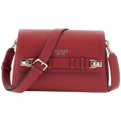Guess sac à épaule bandoulière Gregoria Crossbody Flap Bag Red rouge foncé - Publicité Guess sac à épaule bandoulière Gregoria Crossbody Flap Bag Red rouge foncé - Publicité