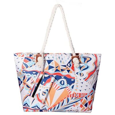 DonDon Grand sac de plage hydrofuge avec fermeture à glissière Sac shopping à bandoulière Art Moderne - Publicité DonDon Grand sac de plage hydrofuge avec fermeture à glissière Sac shopping à bandoulière Art Moderne - Publicité