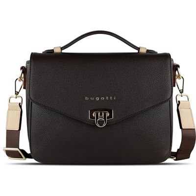 bugatti Ella Classic – Sac bandoulière pour femme, cuir synthétique, sac à main Marron - Publicité bugatti Ella Classic – Sac bandoulière pour femme, cuir synthétique, sac à main Marron - Publicité