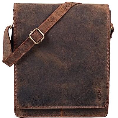 LEABAGS London Sac Bandoulière en Cuir – Sac Messager Vintage pour Homme et Femme – Petit Sac en Cuir Véritable de Style Décontracté et Élégant – Sac Crossbody de Tous les Jours - Publicité LEABAGS London Sac Bandoulière en Cuir – Sac Messager Vintage pour Homme et Femme – Petit Sac en Cuir Véritable de Style Décontracté et Élégant – Sac Crossbody de Tous les Jours - Publicité