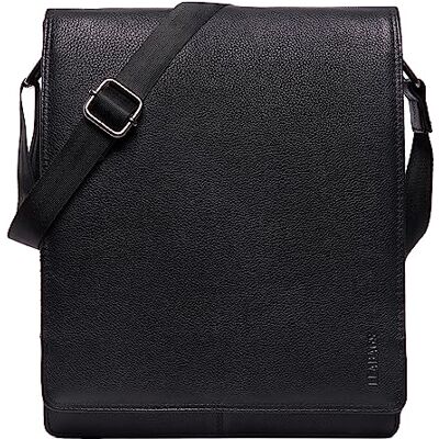 LEABAGS - London - Cuir grainé - Laptop 13in - Sac messager - Publicité LEABAGS - London - Cuir grainé - Laptop 13in - Sac messager - Publicité