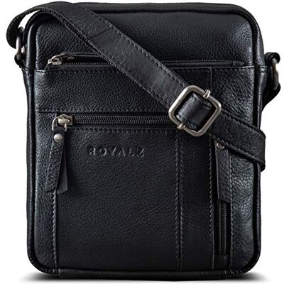 ROYALZ 1 x Dallas Petite Sacoche Homme Cuir Bandouliere Sac à Main Besace en Cuir Épaule Sac Messager Bag Vintage Sac à l'épaule - Publicité ROYALZ 1 x Dallas Petite Sacoche Homme Cuir Bandouliere Sac à Main Besace en Cuir Épaule Sac Messager Bag Vintage Sac à l'épaule - Publicité