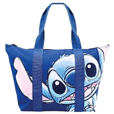 New Import Sac de plage Stitch Disney Grand sac de plage 43 x 33 x 15 cm (21L) Sac femme en nylon avec fermeture éclair et poche intérieure, sac piscine Shopper été résistant - Publicité New Import Sac de plage Stitch Disney Grand sac de plage 43 x 33 x 15 cm (21L) Sac femme en nylon avec fermeture éclair et poche intérieure, sac piscine Shopper été résistant - Publicité