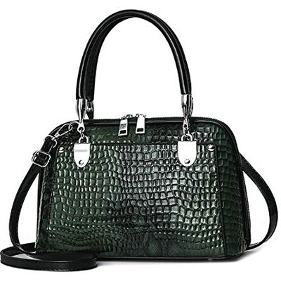 NICOLE & DORIS Femmes Sac à Main Rétro Sac à Bandoulière en Crocodile Sac Messenger en Cuir PU Sacs Portés épaule Classique Petit Cabas Vert A - Publicité NICOLE & DORIS Femmes Sac à Main Rétro Sac à Bandoulière en Crocodile Sac Messenger en Cuir PU Sacs Portés épaule Classique Petit Cabas Vert A - Publicité