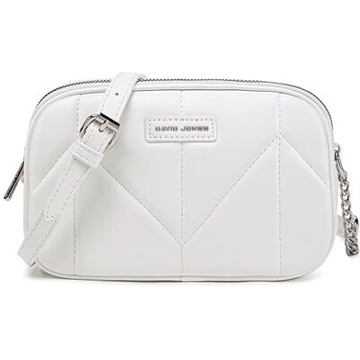 David Jones Petit Sac Bandoulière Femme Multipoche Zip Besace Sacoche Téléphone Simili Cuir PU Porté Epaule 2 Compartiments Sac à Main Pochette Poches Multiples Voyage Shopping Blanc - Publicité David Jones Petit Sac Bandoulière Femme Multipoche Zip Besace Sacoche Téléphone Simili Cuir PU Porté Epaule 2 Compartiments Sac à Main Pochette Poches Multiples Voyage Shopping Blanc - Publicité