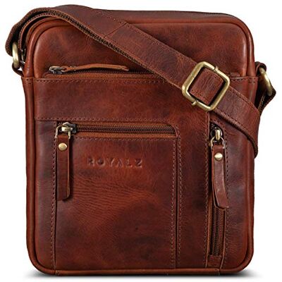 ROYALZ 1 x Dallas Petite Sacoche Homme Cuir Bandouliere Sac à Main Besace en Cuir Épaule Sac Messager Bag Vintage Sac à l'épaule - Publicité ROYALZ 1 x Dallas Petite Sacoche Homme Cuir Bandouliere Sac à Main Besace en Cuir Épaule Sac Messager Bag Vintage Sac à l'épaule - Publicité