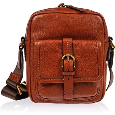 Fossil Sac porté croisé vertical Camden, en cuir écoresponsable, pour homme, -15,2 cm L x 6,4 cm L x 20,3 cm H - Publicité Fossil Sac porté croisé vertical Camden, en cuir écoresponsable, pour homme, -15,2 cm L x 6,4 cm L x 20,3 cm H - Publicité