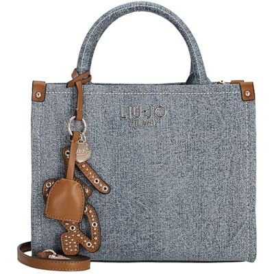 Liu Jo sac à main sac à épaule bandoulière Ridhi Tote Bag Light Denim bleu - Publicité Liu Jo sac à main sac à épaule bandoulière Ridhi Tote Bag Light Denim bleu - Publicité