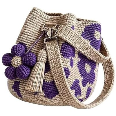 Generic Sac fourre-tout crochet femme, sac main Boho floral, sac de plage bandoulière été - Publicité Generic Sac fourre-tout crochet femme, sac main Boho floral, sac de plage bandoulière été - Publicité