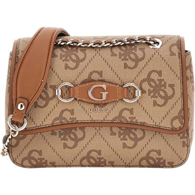 Guess Izzy Convertible Xbody Flap Bag Latte Logo - Publicité Guess Izzy Convertible Xbody Flap Bag Latte Logo - Publicité